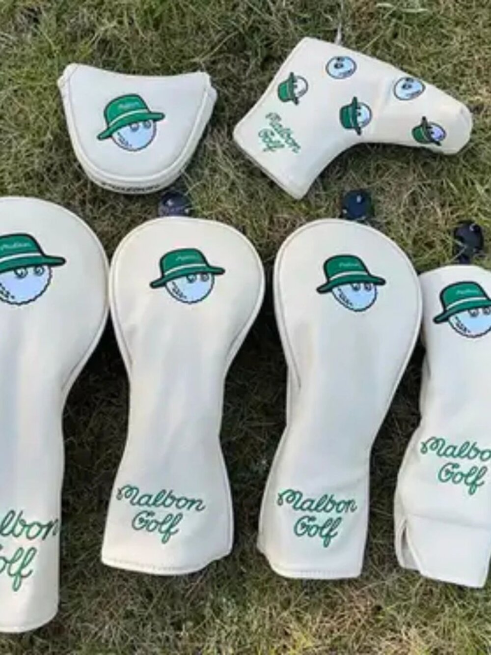 Malbon Golf Club Head Cover Caddy Wood Driver Putter Hybrid
